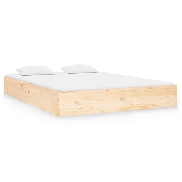 vidaXL Bedframe massief hout 120x190 cm