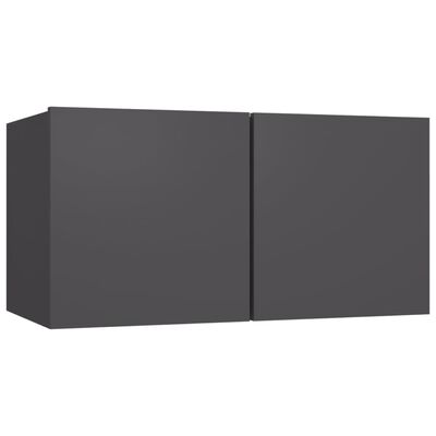 vidaXL Tv-meubelen 8 st spaanplaat grijs