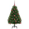 vidaXL Kunstkerstboom met 150 LED Groen 120 cm PVC en Metaal