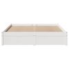 vidaXL Bedframe zonder matras massief grenenhout wit 140x200 cm