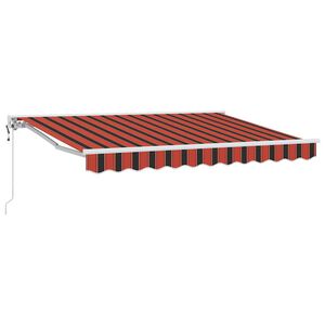 vidaXL Zijde Frame Oranje en Zwart 250 x 200 cm