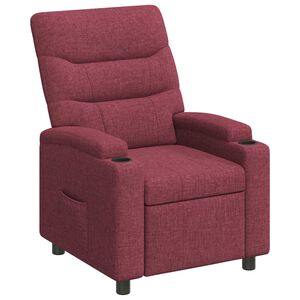 vidaXL Ligstoel Wijnrood 75 x 95 x 103 cm Stof