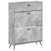 vidaXL Schoenenkast BREDA 78 x 24 x 103 cm Bewerkt hout Betongrijs