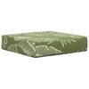 vidaXL Buiten Zitkussen Groene Bladeren 40 x 40 x 8 cm 100% Polyester