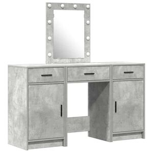 vidaXL Plafondtafel met lade Grijs 50 x 41 x 135 cm Bewerkt hout