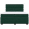 vidaXL Boxspring met matras fluweel donkergroen 200x200 cm