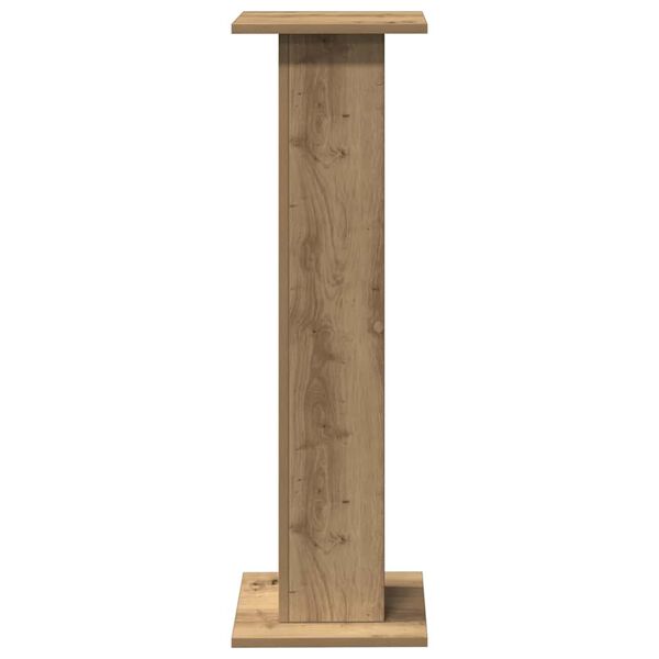 vidaXL Speakerstandaards 2 st 30x30x95 cm hout artisanaal eikenkleurig
