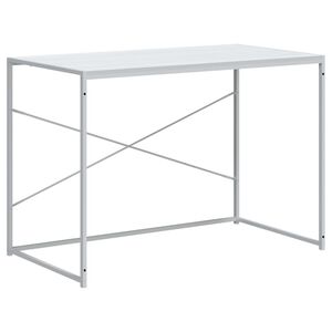 vidaXL Computerbureau 110x60x70 cm bewerkt hout wit
