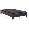 vidaXL Ligbed met kussen 2-persoons poly rattan zwart