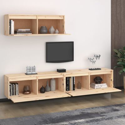 vidaXL Tv-meubelen 3 st massief grenenhout