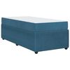 vidaXL Bedframe met matras Blauw 80 x 200 cm Stof