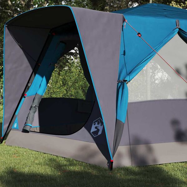 vidaXL Huisje Tent met dak met opslag Blauw 400 x 350 x 212 cm