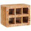 vidaXL Wijnrek met opslag Bruin 44 x 30 x 35 cm Massief Mango Hout