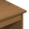vidaXL Bureau Honingbruin 112 x 50 x 75 cm Massief Vurenhout