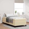 vidaXL Boxspringbed Cr&egrave;me 100 x 200 cm Stof