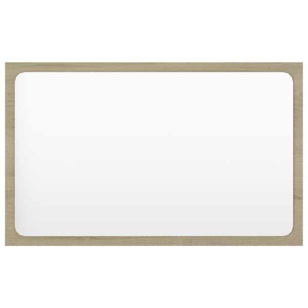 vidaXL Badkamerspiegel 60x1,5x37 cm spaanplaat sonoma eikenkleurig