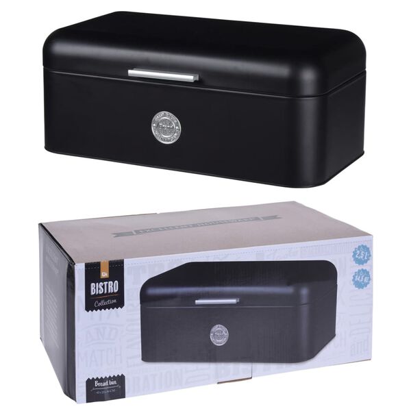 Excellent Houseware Broodtrommel 2,5 L matzwart