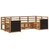 vidaXL Hoekbank Set 5 pcs Naturel Massief Acaciahout