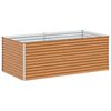 vidaXL Verhoogde plantenbak 195 x 100 x 68 cm Gegalvaniseerd staal