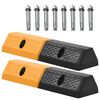vidaXL Parkeerblokken 49x15x9 cm rubber 2 st