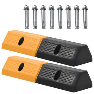 vidaXL Parkeerblokken 49x15x9 cm rubber 2 st