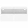 vidaXL Tv-wandmeubel 60x30x30 cm bewerkt hout wit