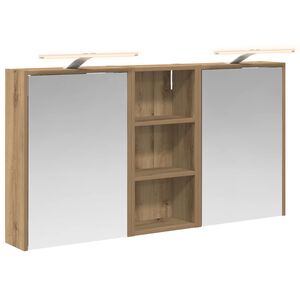 vidaXL Badkamerkastenset voor 3 pcs 116 x 16 x 62,5 cm Bewerkt hout