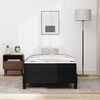 vidaXL Bedframe met matras Zwart 90 x 200 cm Stof