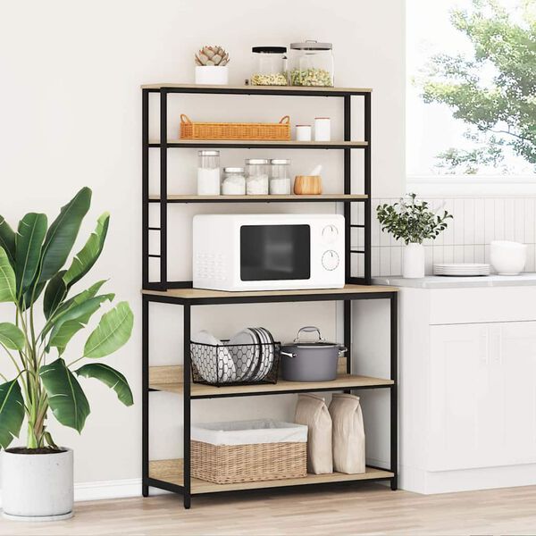 vidaXL Keukenplank Sonoma Eiken 100 x 40 x 168 cm Bewerkt hout