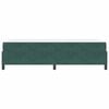 vidaXL Bedframe met matras Donkergroen 90 x 200 cm Stof