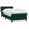 vidaXL Boxspring met matras fluweel donkergroen 100x210 cm