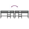 vidaXL Kinderhoogslaper met ladder 90x190 cm massief grenenhout zwart