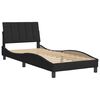 vidaXL Bedframe zonder matras "Hanko" fluweel zwart 90x200 cm