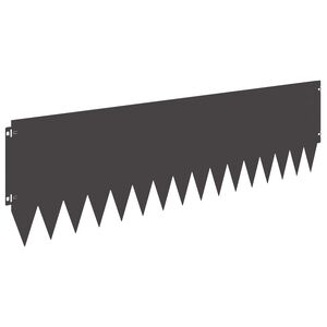 vidaXL Gazonrand met omgevouwen bovenrand 20 st 103 x 30 cm Staal