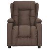 vidaXL Fauteuil verstelbaar stof taupe