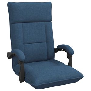 vidaXL Verstelbare vlo stoelen Blauw Stof