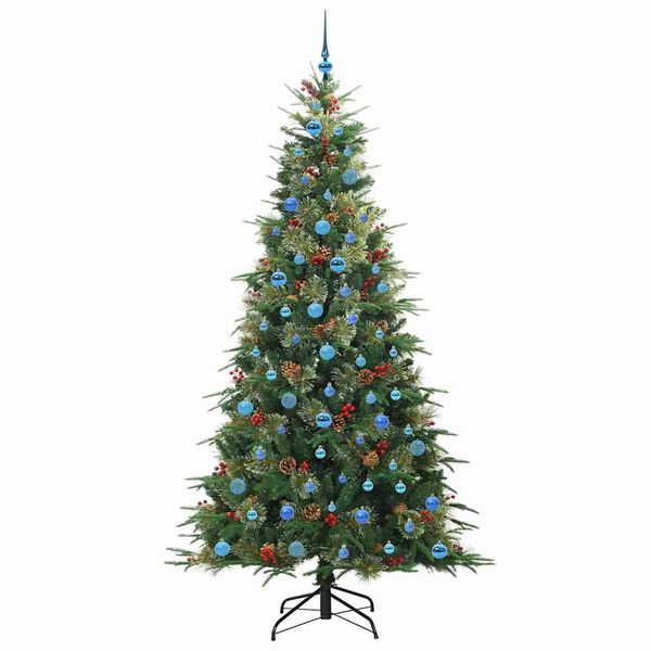 vidaXL Kunstmatige Inklapbare Kerstboom Groen 240 cm PE en PVC