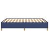 vidaXL Bedframe zonder matras stof blauw 140x200 cm