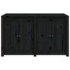 vidaXL Keukenkast voor buiten 106x55x64 cm massief grenenhout zwart