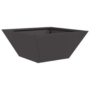vidaXL Tuin Bloempot Zwart 35 x 35 x 15 cm Koudgewalst staal