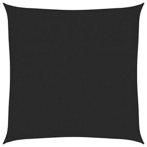 vidaXL Zonnezeil 160 g/m&sup2; 3x3 m HDPE zwart
