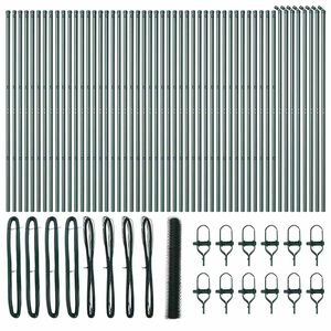 vidaXL Afrasteringspaal Groen