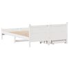 vidaXL Bedframe zonder matras massief grenenhout wit 140x190 cm