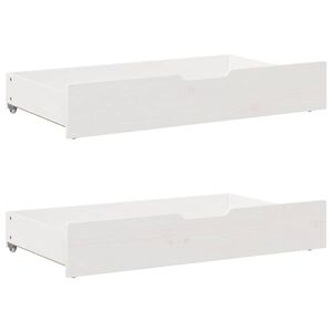 vidaXL Bedlades 2 st 95x55x17 cm massief grenenhout