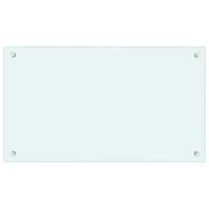 vidaXL Spatscherm keuken 70x40 cm gehard glas melkwit