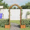 vidaXL Pergola met plantenbak massief vurenhout