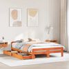 vidaXL Bedframe zonder matras massief grenenhout wasbruin 140x200 cm