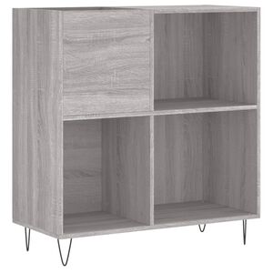 vidaXL Platenkast 84,5x38x89 cm bewerkt hout grijs sonoma eikenkleurig