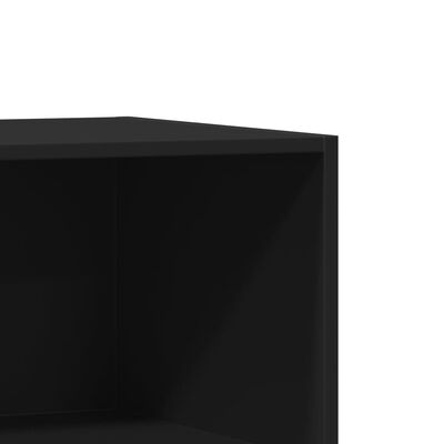 vidaXL Kledingkast 77x48x102 cm bewerkt hout zwart