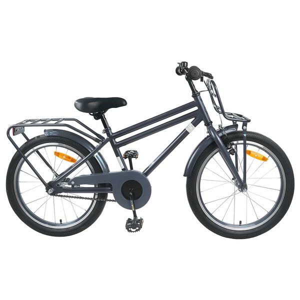 vidaXL Kinderfiets 20 Inch voor 6-11 jaar oud Donkergrijs